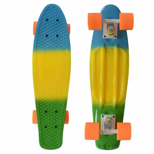 MUWO Penny Board 55cm | Robustes Cruiserboard mit Aluminium Achsen - Cruiserboards – Robustes Material, sofort einsatzbereit, ideal für Anfänger und Profis, mit Polypropylen Deck und langlebigen Polyurethan-Rädern.
