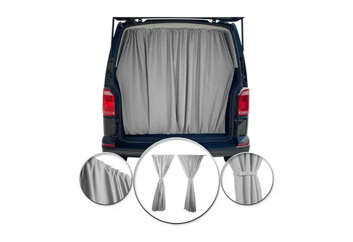 OMAC Autosonnenschutz Gardinen für VW Multivan T7 - Elegante Trennvorhänge für VW Multivan T7, bieten stilvollen Sonnenschutz und Privatsphäre. Schnell zu installieren und langlebig – für ein individuelles Fahrerlebnis!