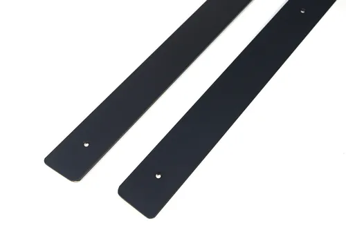 Endleiste Winkelleiste Arbeitsplatte Seiteleiste Schwarz mit Löcher 38mm L+R Set