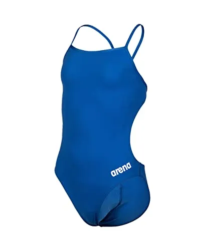 Arena Solid Challenge Team Junior Einteiler für Mädchen - Kinder-Bademode: Schnelltrocknender Badeanzug aus MaxLife Eco-Gewebe, ideal für intensives Schwimmtraining mit maximaler Chlorbeständigkeit und UPF 50+ UV-Schutz.