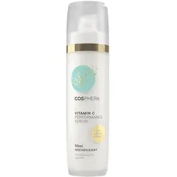 Cosphera Vitamin C Performance Serum 50 ml - Hochdosiertes Gel für Gesicht, Hals und Augen - Gesichtsserum mit hochdosiertem Vitamin C und Hyaluronsäure, ideal für Anti-Aging, spendet intensive Feuchtigkeit und sorgt für jüngere, frischere Haut.
