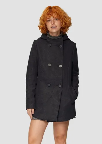 QS Outdoorjacke mit Kapuze blau L (40) - Funktionsjacke für Outdoor-Aktivitäten, bietet mit ihrer Kapuze und den zwei Eingrifftaschen optimalen Schutz und Komfort bei jedem Wetter.