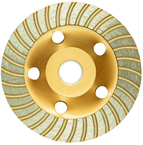 Vorfal Diamant Schleiftopf 125 mm Schleifteller Diamantschleifscheibe Turbo Diamanttopfschleifer Betonschleifer Beton Topfschleifer Fliesenkleber Mauerwerk Naturstein Estrich Topfscheibe