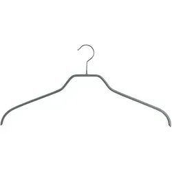 MAWA Kleiderbügel Silhouette F, 50er Set, 45 cm in silber von MAWA Design