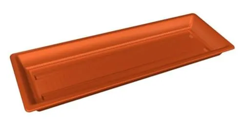 Untersetzer für Blumenkasten aus Kunststoff in Grün, Braun und Weiß - Praktischer Untersetzer für Blumenkästen in verschiedenen Größen. Schützt Oberflächen und sorgt für eine einfache Pflege. Ideal für den Innen- und Außenbereich.