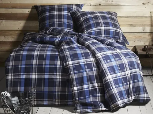 Bettwäsche mit Stil - Karo Feinflanell 