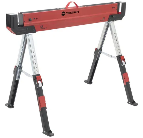 TOOLCRAFT TO-7726197 Höhenverstellbarer Stahl Sägebock