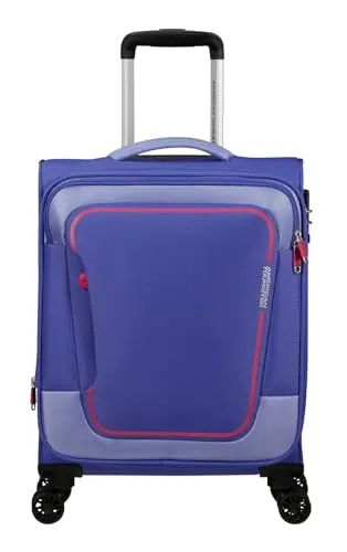 American Tourister Pulsonic - Spinner S, Expandable Hand Luggage 55 cm - Handgepäck für 2 Tage Reisen, erweiterbar von 40.5 auf 43.5 L, ideal für mehr Packvolumen. Mit leichten Doppelrollen und ergonomischem Griff für müheloses Manövrieren.