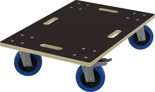 HAGO24 Möbelroller mit Bremse 40x60cm - Schwerlast-Rollbrett bis 800kg - Transportwagen für Baumaterialien, ideal für Umzüge und Werkstatt, mit 360°-Lenkrollen und rutschfester Oberfläche für sicheres Handling.