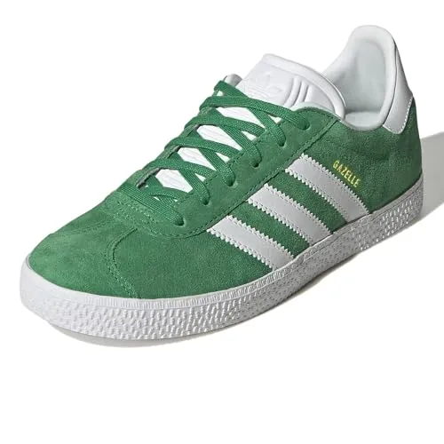 ADIDAS GAZELLE J - Grüne Jugend Sneaker in Größe 36 2/3 - Sneaker für Jugendliche, stylisches Design und optimaler Tragekomfort für den Alltag.