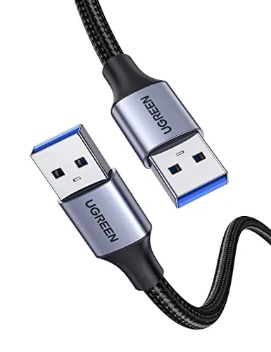 UGREEN USB 3.0 Kabel 5 Gbps Super Speed,Nylon USB Kabel auf USB kompatibel mit Drucker, Laptop, Festplatten, Kamera usw. (1M)