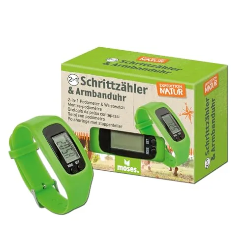 Produktbild Moses Expedition Natur 2-in-1 Schrittzähler & Armbanduhr für Kinder