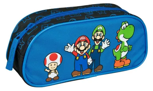 Undercover Federmäppchen Super Mario Blau mit Reißverschluss