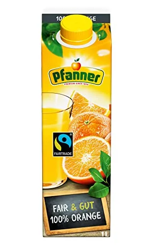 Pfanner Fairtrade Orangensaft 100% Orange – 1 l
