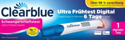 Produktbild CLEARBLUE Schwangerschaftst.Ultra Frühtest digital 1 St