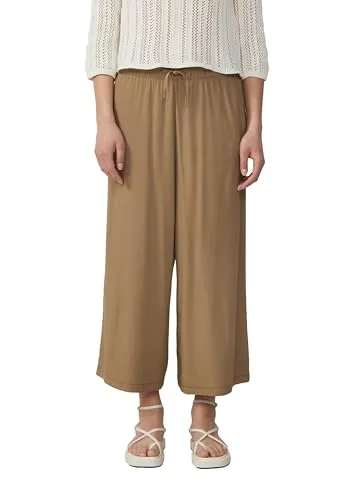 QS Culotte mit elastischem Bund und Tunnelzug - Culottes für Damen, atmungsaktiv und pflegeleicht, ideal für stylische Freizeitlooks oder elegante Anlässe.