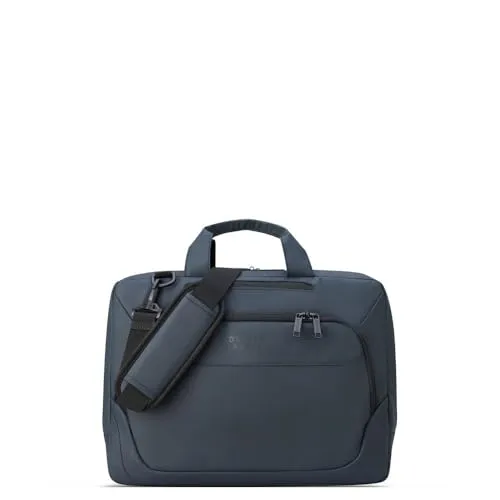 Delsey-Paris Laptoptasche Parvis Plus WP grau - Wasserabweisende Laptop-Tasche bis 15,6 Zoll aus strapazierfähigem Polyester mit gepolstertem Tabletfach und praktischer Trolleybefestigung. Ideal für unterwegs!