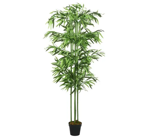 Kunstpflanze Künstlicher Bambus 80 cm mit Kunststofftopf - Der 80 cm hohe künstliche Bambus ist die perfekte Deko für jedes Zuhause. Mit realistischen Blättern und stabilen Bambusrohren schafft er eine lebendige Atmosphäre, ganz ohne Pflegeaufwand. Ideal für Wohnräume und Büros.