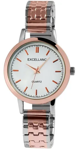 Excellanc Quarzuhr Nayla Damenuhr mit Edelstahlzugarmband - Elegante Damenuhr mit hochwertigem Quarzuhrwerk und flexiblem Edelstahlzugarmband für optimalen Tragekomfort. Ein stilvolles Accessoire für jeden Anlass.