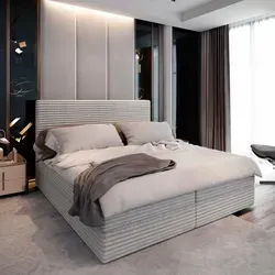 Masseno Boxspringbett PISA 160x200 cm in grau von Masseno