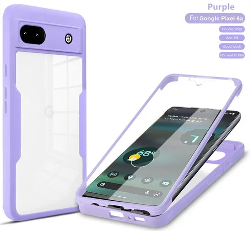 360° Hülle für Google Pixel 6A Rundum vollschutz mit Integriertem Displayschutz