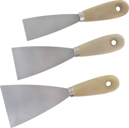 Malerspachtel-Set 3-tlg. Spachtel 40, 60, 80 mm Gipserspachtel Flächenspachtel
