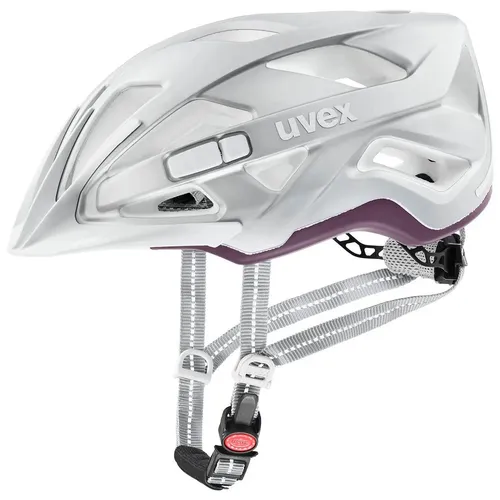 uvex city active - City-Helm mit LED-Licht für Damen und Herren - Fahrradhelm mit zusätzlichem Schutz durch zweite PC-Schale, optimierter Anpassung dank uvex 3D IAS 3.0 System und inkl. Plug-in LED für bessere Sichtbarkeit.