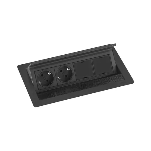 Schulte 1593 7010 1500 EVOline Flip Top Push DATA M schwarz