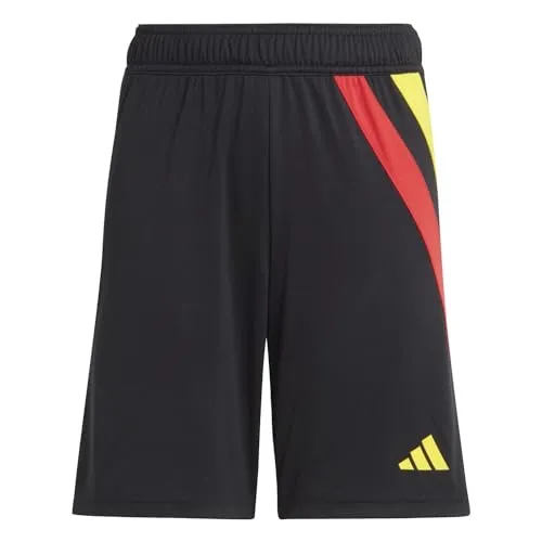 Adidas, Fortore 23, Kurze Trainingsshorts, Schwarz/Team Colleg Red/Team Yellow/Team Green, 13A, Unisex -Kinder