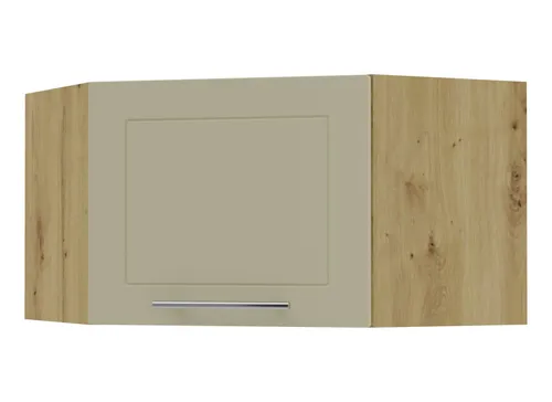 Feldmann-Wohnen Eckhängeschrank Creme Eiche Artisan 60x36x60 cm