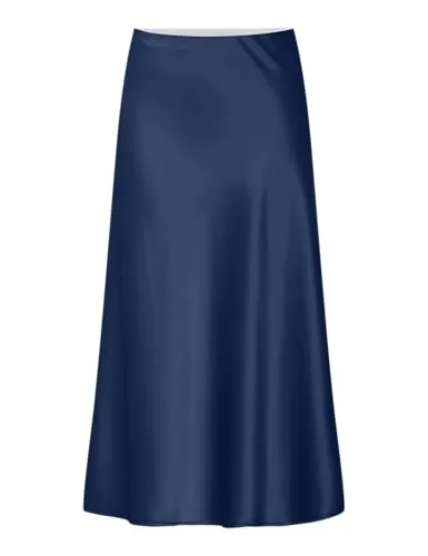 YAS Yaspella Hw Midi Skirt S. Noos - Eleganter Midirock von YAS mit elastischem Taillenbund, ideal für vielseitige Outfits im Alltag und besonderen Anlässen.