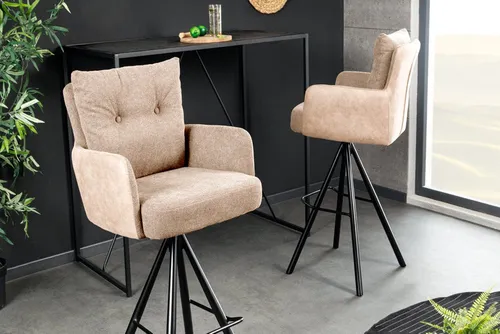 riess-ambiente Barhocker BIG GEORGE in beige von Riess-Ambiente