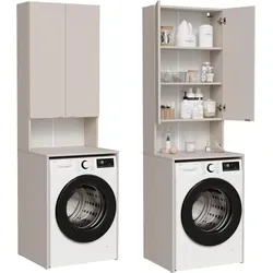 PLATAN ROOM Waschmaschinenschrank Lora in beige von PLATAN ROOM