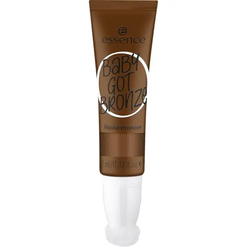 essence BABY GOT BRONZE liquid bronzer, Nr. 40, Braun, langanhaltend, definierend, Einfach zu entfernen, natürlich, vegan, ölfrei, ohne Parabene, ohne Mikroplastikpartikel, 1er Pack (10ml)