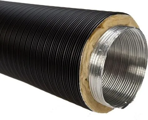 Produktbild CB-tec Isoliertes Flexrohr Ø 125 mm schwarz 0,80 m lang