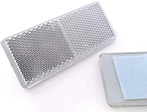 2X Weiß Reflektoren 90mm x 40mm in weiß von Auto Reflektoren