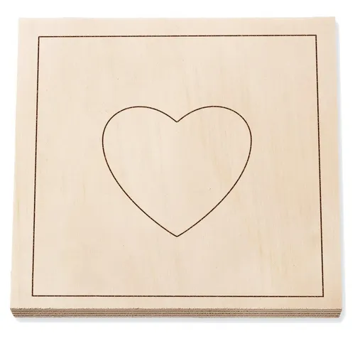 matches21 HOME & HOBBY Nagelbild Herz Kinder - ab 6 Jahren Holzbaukasten