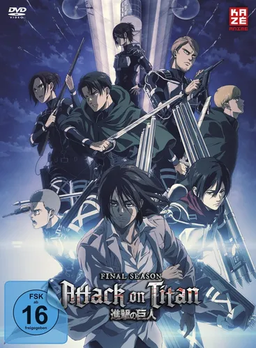 Attack on Titan Final Season - Staffel 4 - Vol.1 - [DVD] mit Sammelschuber - Anime-Film mit Sammelschuber, spannende Handlung und freigegeben ab 16 Jahren, perfekt für Sammler und Fans der Serie.