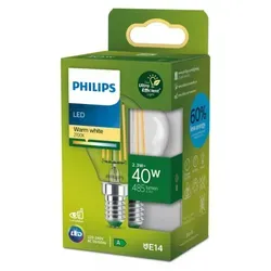 Philips LED classic Lampe Tropf. 40W E14 P45 2700K SRT4 1er P.