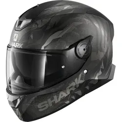 Shark SKWAL 2 Iker Lecuona Helm XL, schwarz-silber - Motorradhelm mit thermoplastischer Schale, mikrometrischer Schnalle und mehrdichtiger EPS für optimalen Schutz und Komfort.