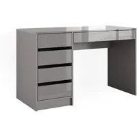 Vicco Schminktisch Sherry Grau 120x75 cm - Moderne Frisiertisch mit kratzfester Oberfläche und praktischem Schubfachsystem für optimalen Stauraum Ihrer Beauty-Artikel.
