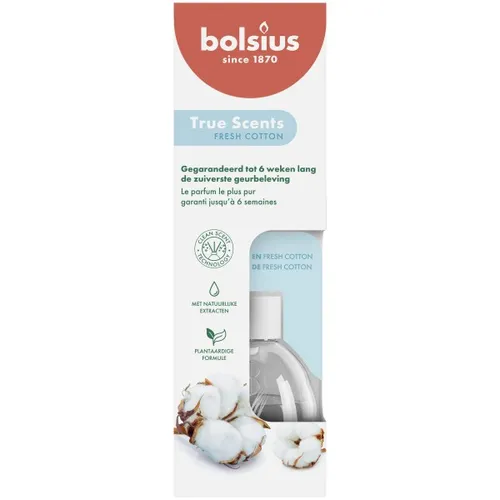 Bolsius True Scents Raumduft Fresh Cotton 60 ml Raumduft