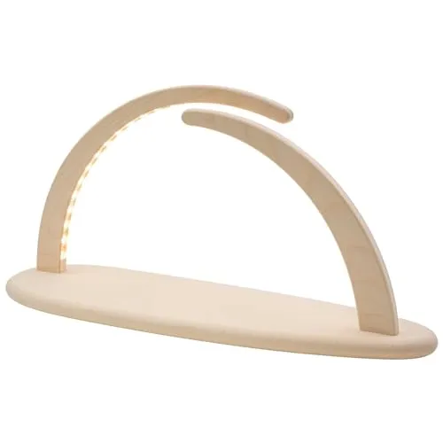 Seiffener Volkskunst LED Lichterbogen 42x21cm - Weihnachtlicher Zierschmuck: Handgefertigter Schwibbogen aus Erzgebirgskunst mit stimmungsvoller LED-Beleuchtung, ideal zum Selberbestücken für eine individuelle Weihnachtsdekoration.