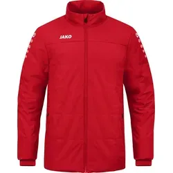 JAKO Kinder Coachjacke Team, Rot, 152 - Funktionsjacken mit wasserabweisendem Obermaterial und wärmeisolierender Wattierung, ideal für aktive Kinder beim Sport und in der Freizeit.