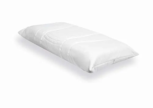 Produktbild Grosana Nackenstützkissen Spring Kern Aquacell und Protector Bezug Weiß 62 X 31,5 X 12/10,5 cm