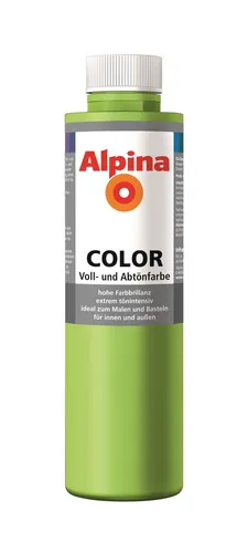 Alpina COLOR Voll- und Abtönfarbe Power Green 750ml seidenmatt