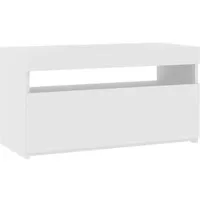 vidaXL TV Schrank mit LED-Leuchten - TV-Halterungen: Stilvolles Lowboard mit LED-Beleuchtung, ideal für modernes Wohnen und als Blickfang in jedem Zimmer.