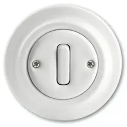 Busch-Jaeger 2002/6 UJ-64 Wechselschalter Einsatz - Smart Home Wechselschalter im Vintage Style, ideal für individuelle Mehrfachkombinationen und einfache Montage im Unterputz. Hochwertiges Porzellan für ein elegantes Ambiente.