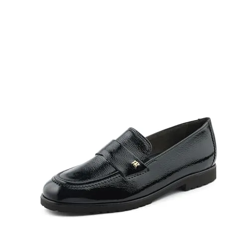 Paul Green Damen Slipper, Frauen Slip On,Loafer,College Schuhe,Businessschuhe,Slip-ons,Mokassins,Halbschuhe,Slides,Schwarz (Black),38.5 EU / 5.5 UK