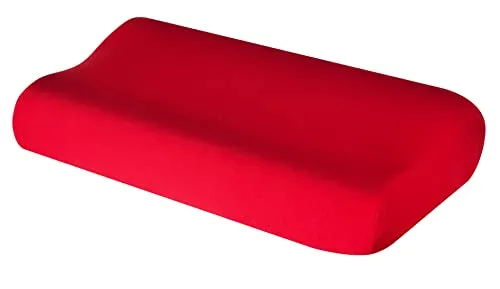 Theonoi Kissenbezug Kissenhülle für Nackenkissen Nackenstützkissen Gesundheitskissen aus Baumwolle für Größen von 35x60 bis 45x75 cm (Rot 106)